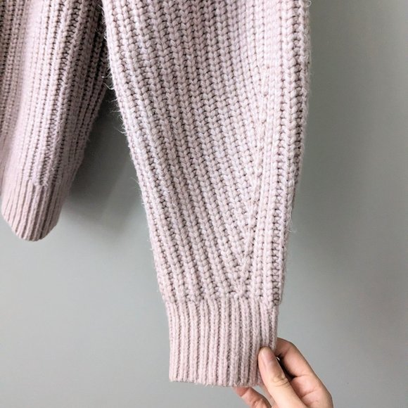 a new day Blush Pink Mockneck Mixed Knit Sweater - Picture 6 of 8